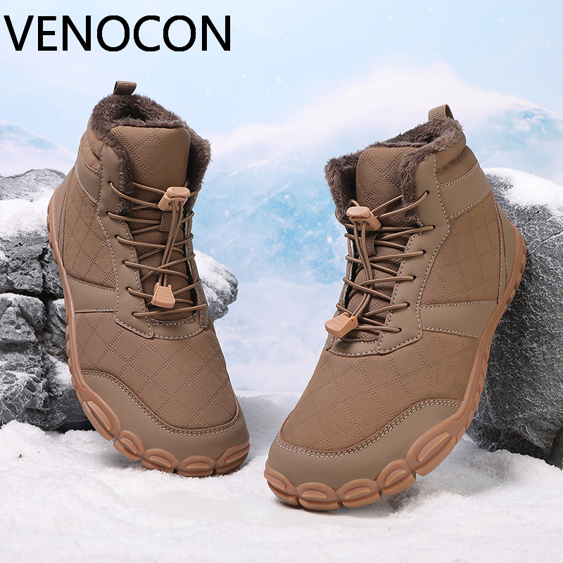 Men'S Shoes Water Resistant - VENOCON Barefoot Man Minimalist Winter Snow