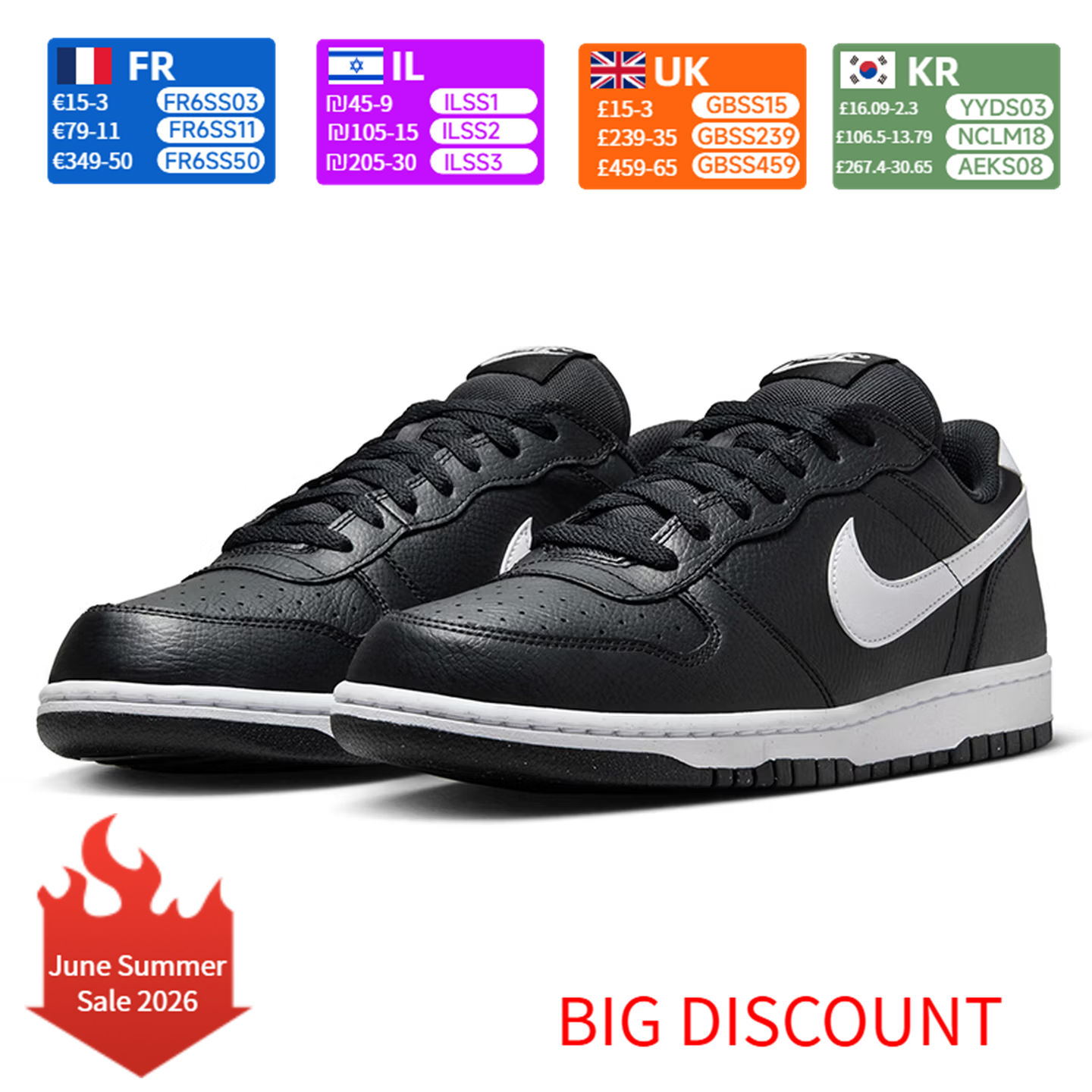 Men'S Shoes Nike Black - Nike Big NIKE LOW Casual Wear