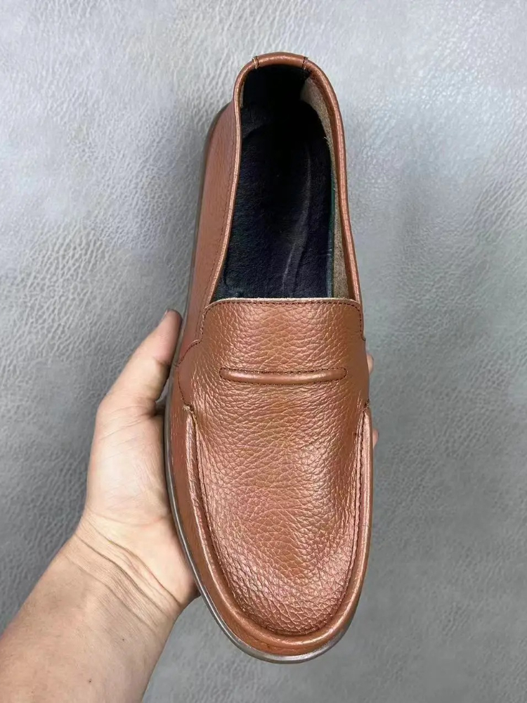 Men'S Shoes Clearance Sale - Low-Top Round Toe Men's Leather Shoes