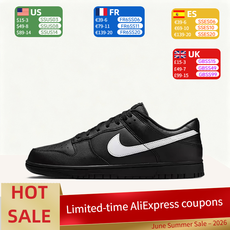 Men'S Shoes Nike Black - Nike Dunk Low-Top Skate Shoes for