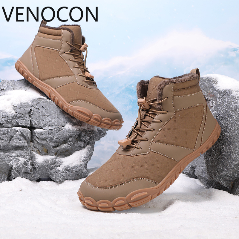 Men'S Shoes Water Resistant - VENOCON Barefoot Man Minimalist Winter Snow