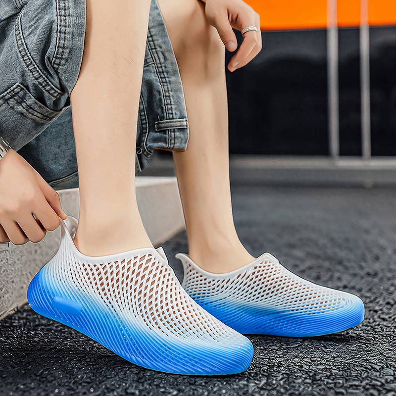 Summer 3D Printed Clogs Lightw - Men Shoes Sneakers 评论和价格