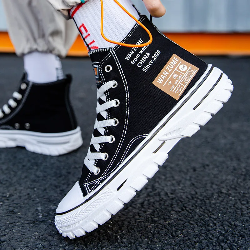 New shoes for man High Top Can - Canvas Sneaker High 评论和价格