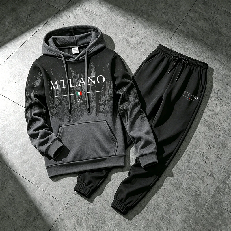 Italy Fashion Sportswear 2pcs  - Men Shoes Joggers 评论和价格