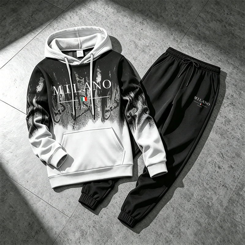 Italy Fashion Sportswear 2pcs  - Men Shoes Joggers 评论和价格
