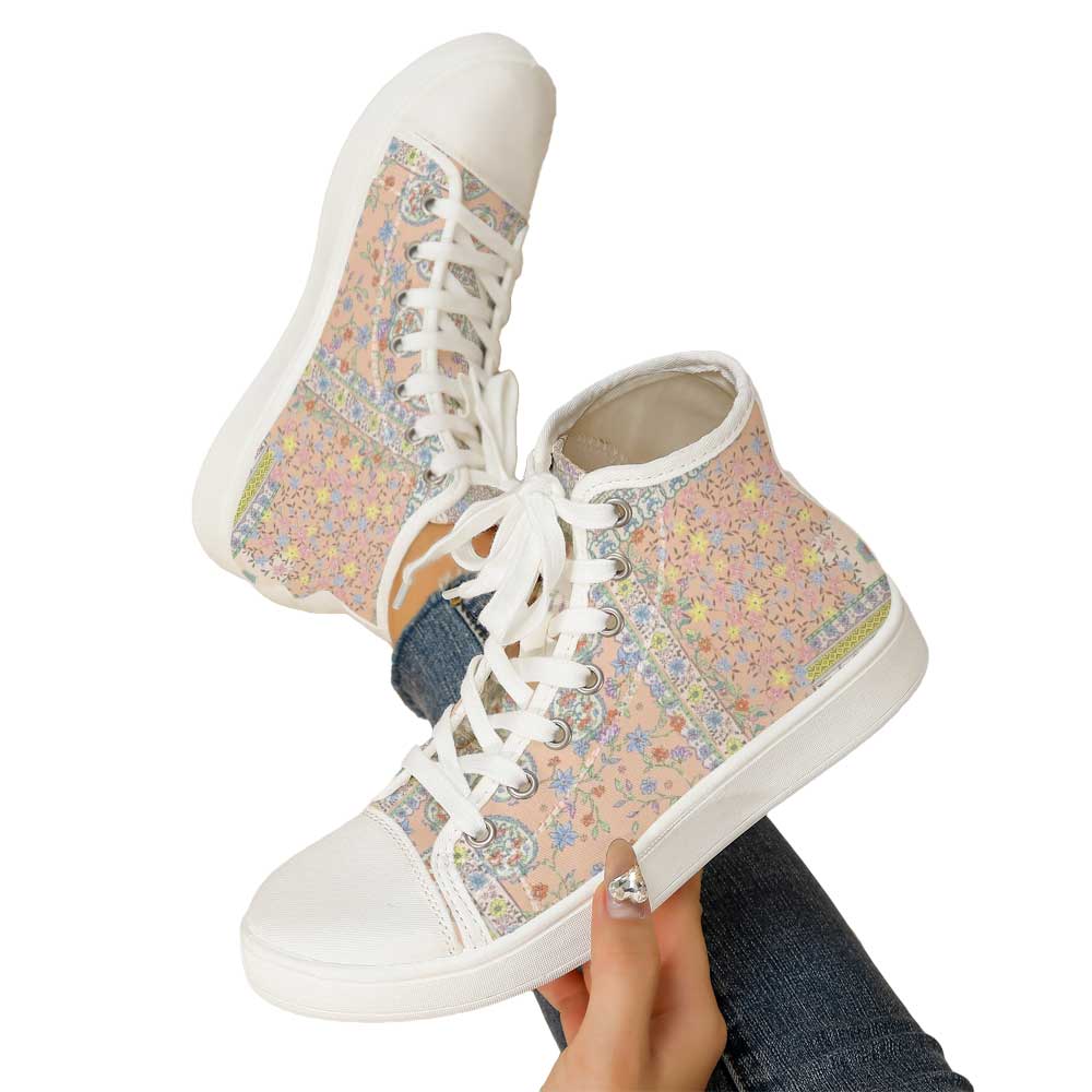 Women's Vintage Ditsy Floral P - Canvas Sneaker High 评论和价格