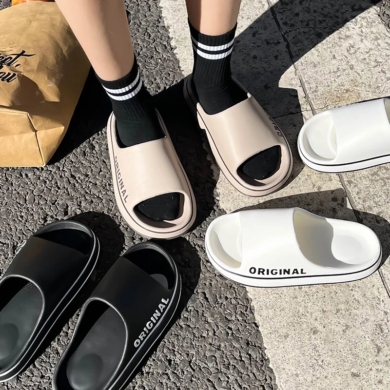 Summer Couple Slides Solid Col - Men'S Shoes Slip On 评论和价格