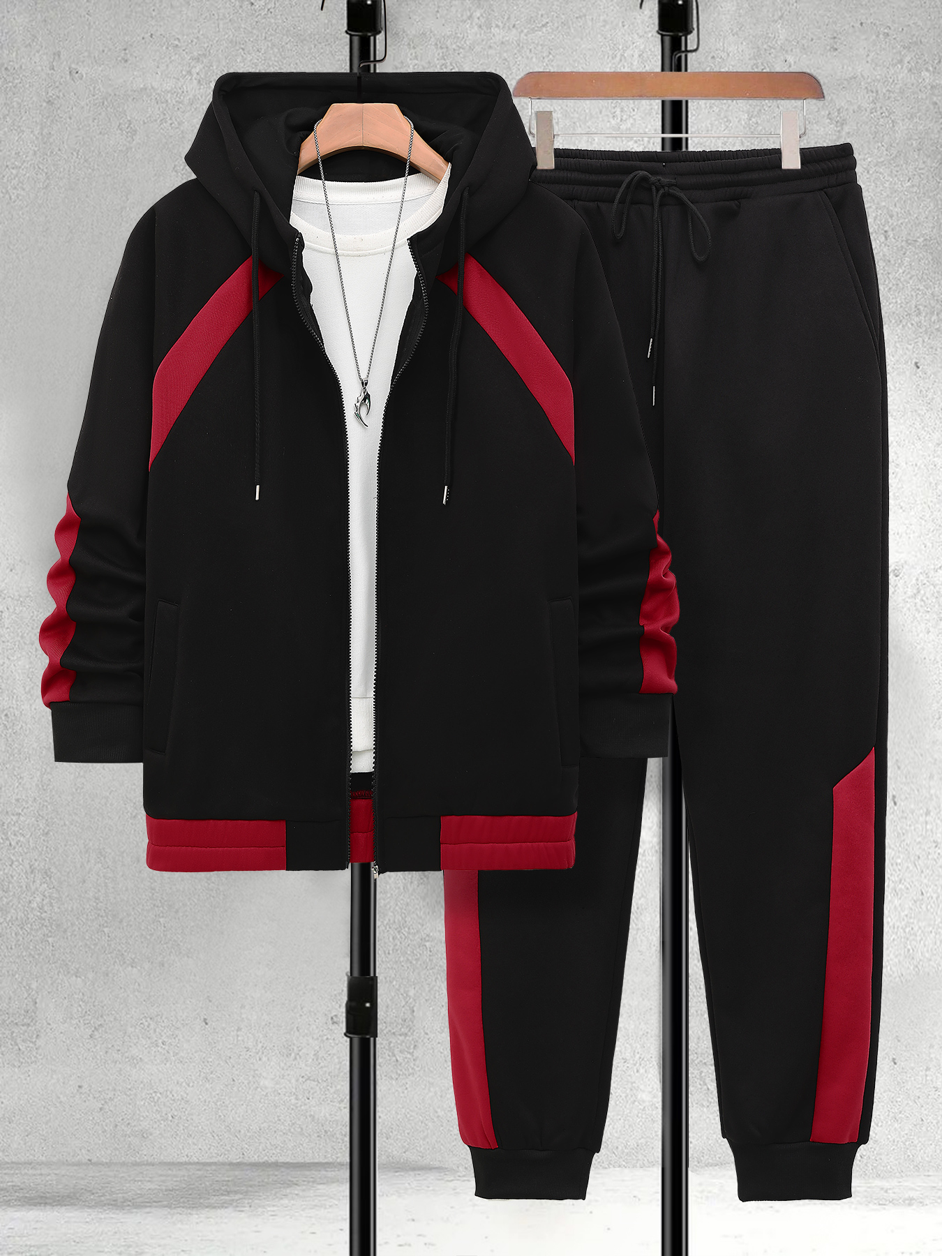 Men's Plus Size Black & Red Co - Men Shoes Joggers 评论和价格
