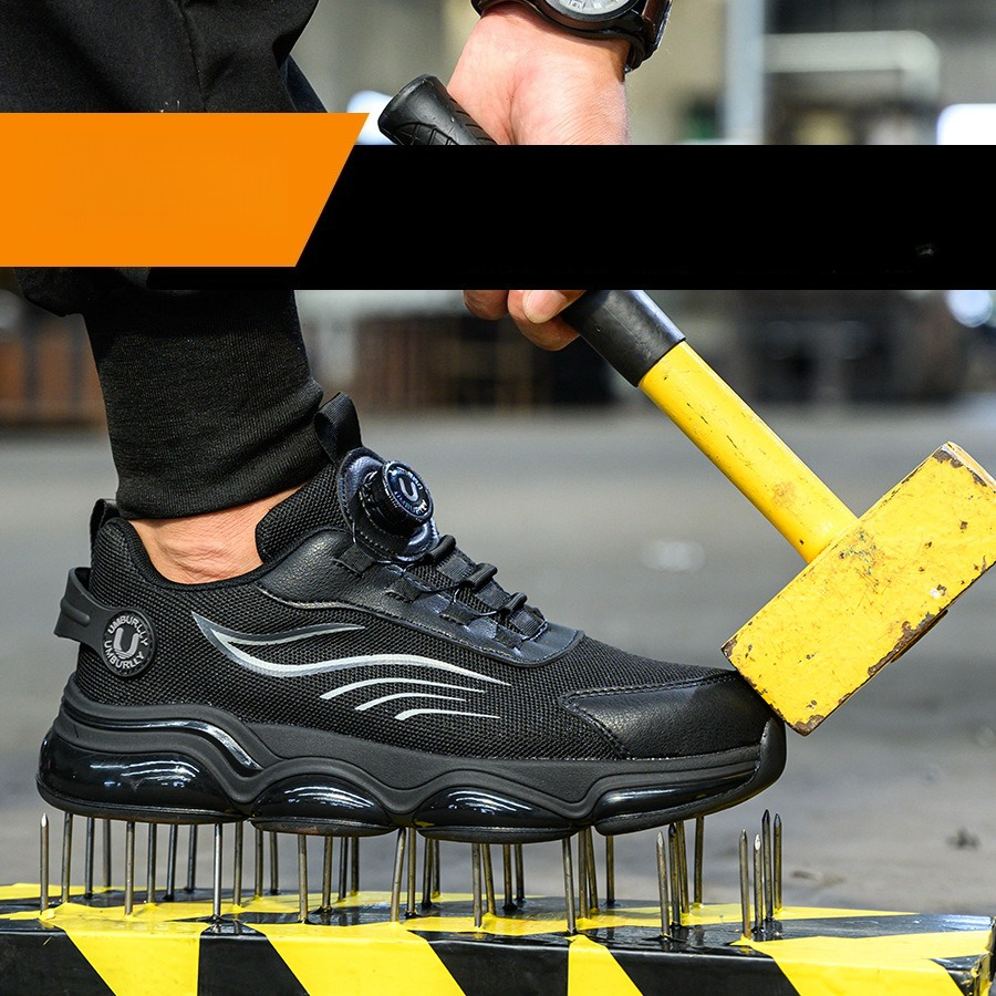 Mens Steel Toe Safety Work Boo - Boat Shoe Leather 评论和价格