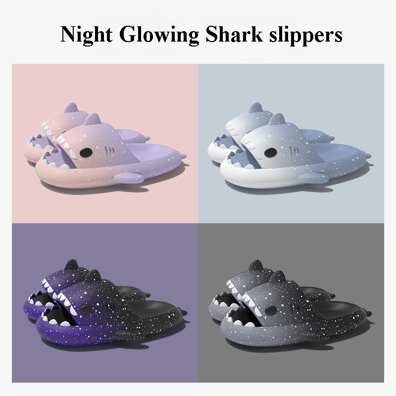 Cute Cartoon Shark Slippers Fo - Men'S Shoes Slip On 评论和价格