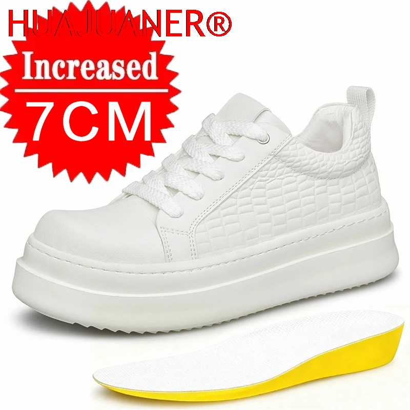 Men's Leather Elevator Shoes 7 - Men'S Shoes Increase Height 评论和价格