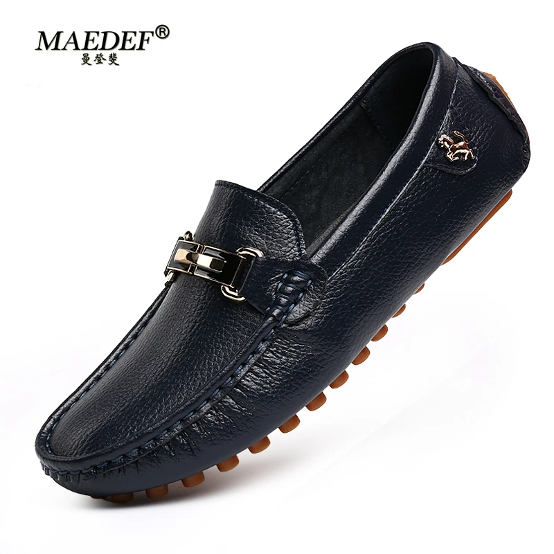 MAEDEF Men's Loafers 2024 Spri - Boat Shoe Leather 评论和价格
