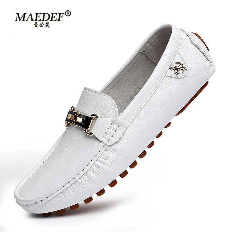 MAEDEF Men's Loafers 2024 Spri - Boat Shoe Leather 评论和价格