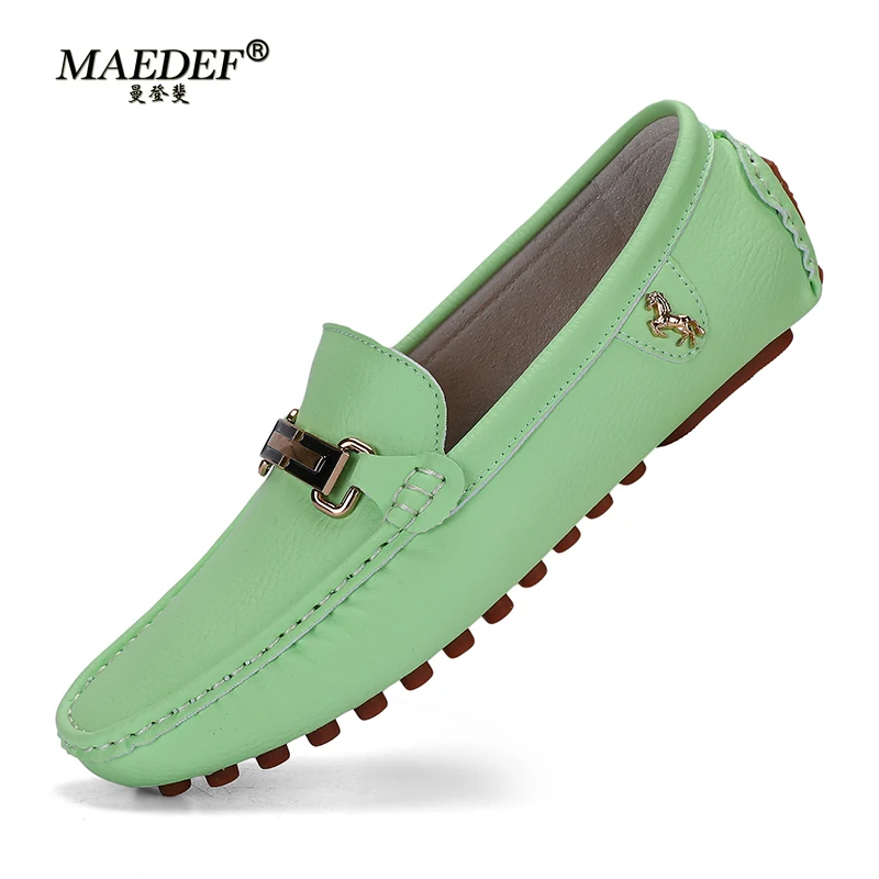 MAEDEF Men's Loafers 2024 Spri - Boat Shoe Leather 评论和价格
