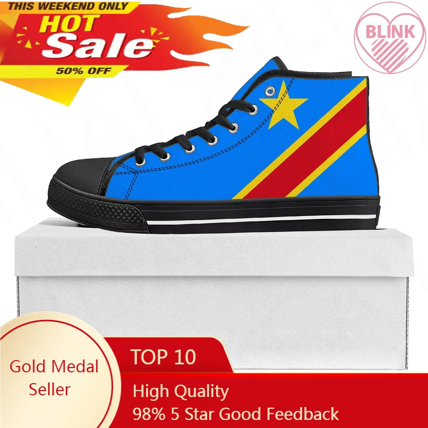Democratic Republic of the Con - Canvas Sneaker High 评论和价格
