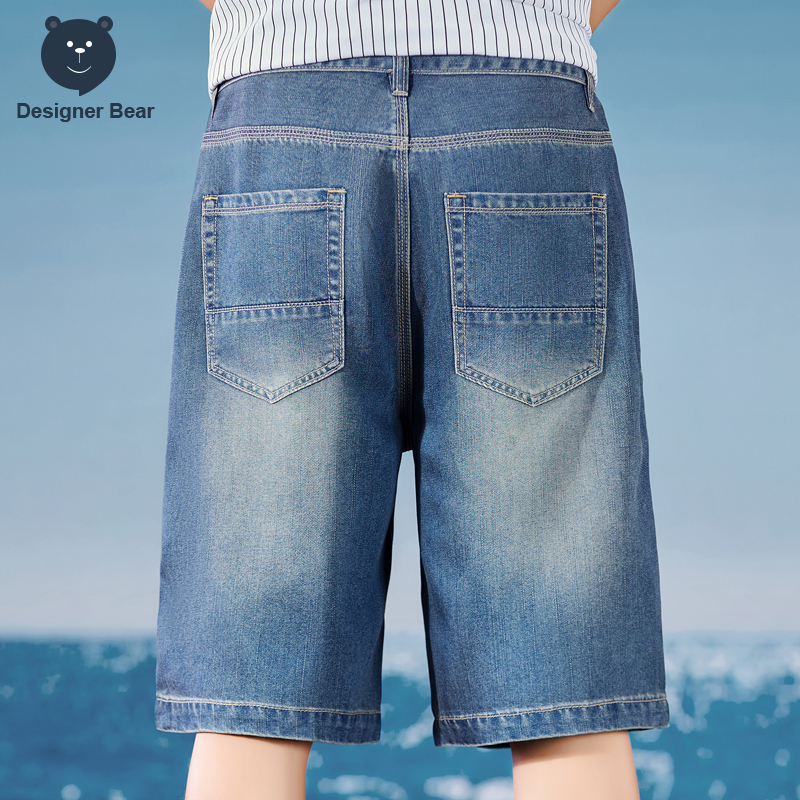 Summer Thin Men's Denim Shorts - Men Shoes Joggers 评论和价格