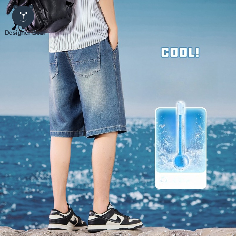 Summer Thin Men's Denim Shorts - Men Shoes Joggers 评论和价格