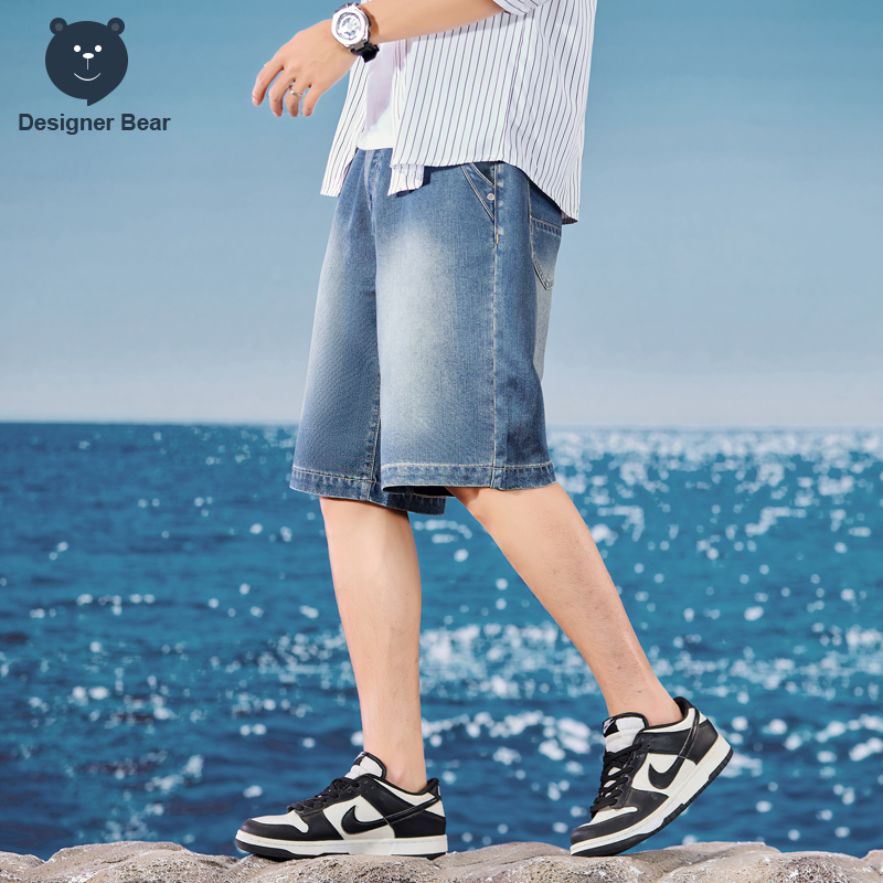 Summer Thin Men's Denim Shorts - Men Shoes Joggers 评论和价格