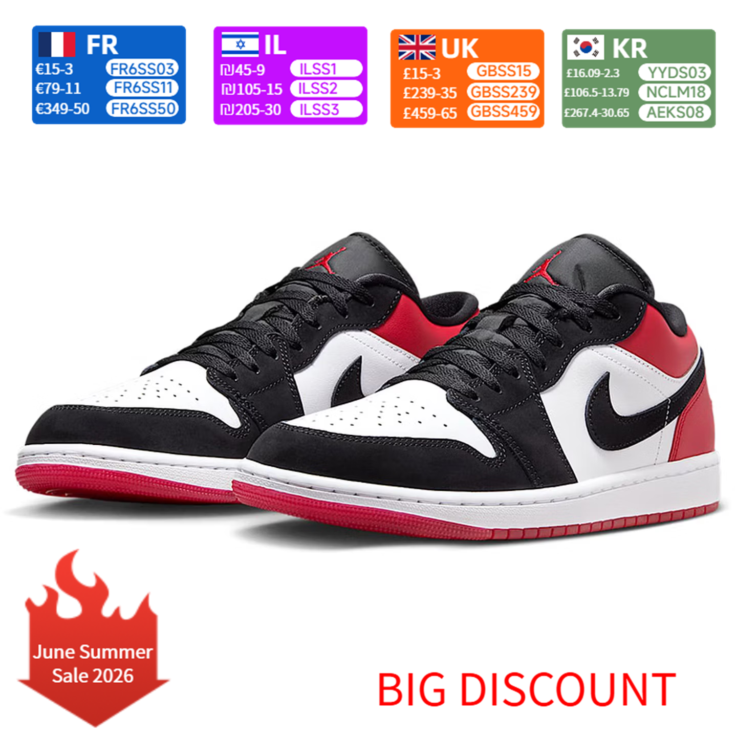 Nike AJ1 Air 1 Low “White Blac - Men'S Shoes Nike Black 评论和价格
