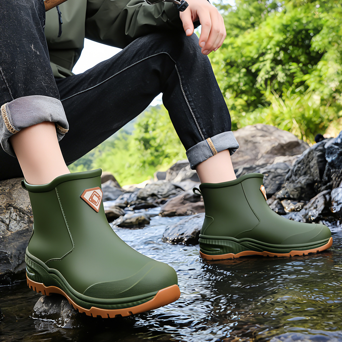 Wear resistant thick soled wat - Men'S Shoes Water Resistant 评论和价格