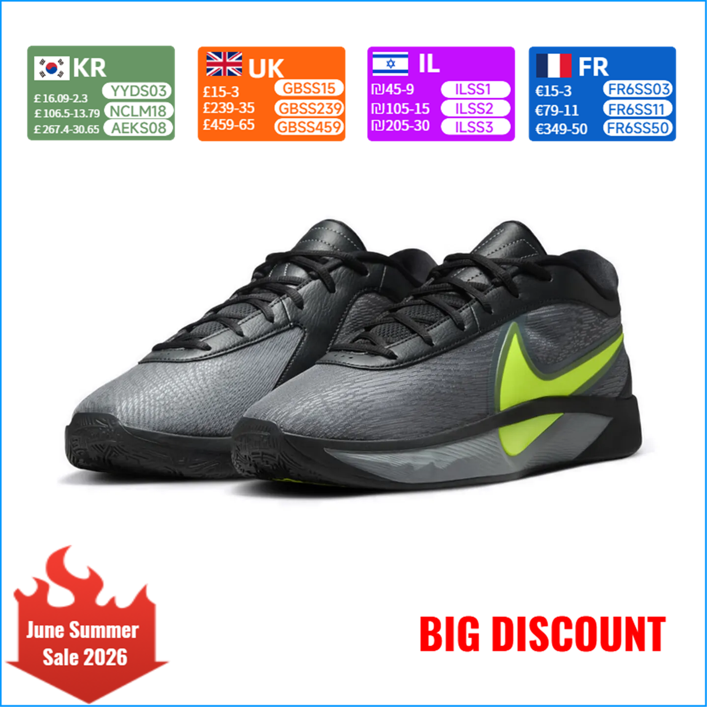 Nike Giannis Freak 6 “Naiia” E - Men'S Shoes Nike Black 评论和价格