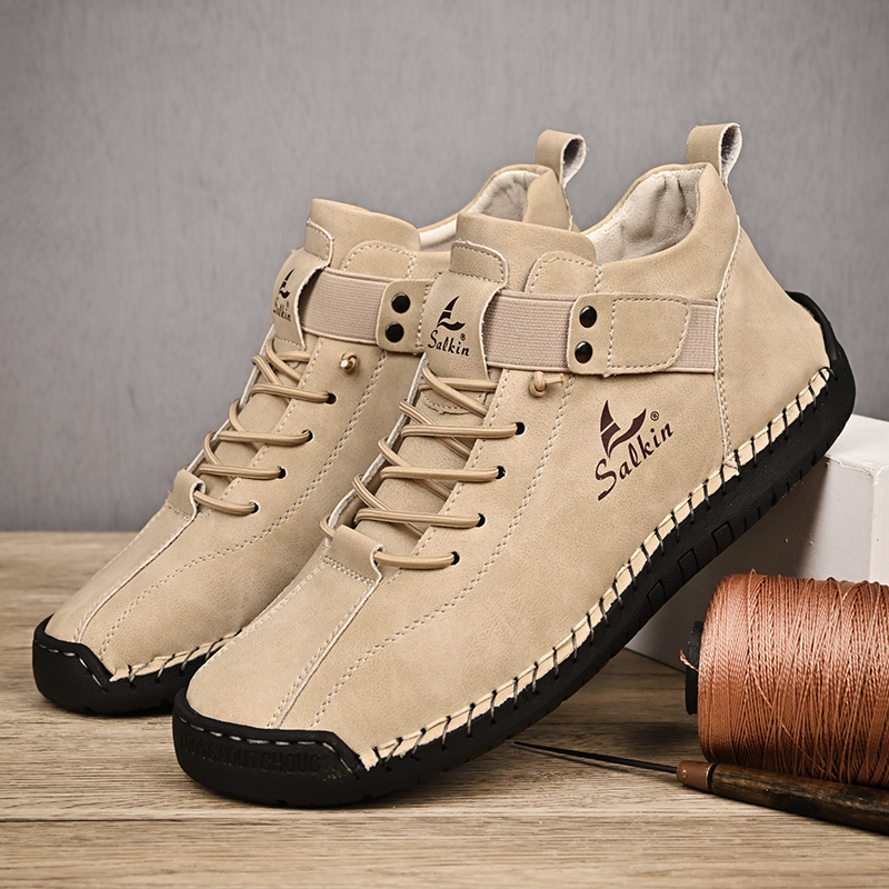 New 2025 Handmade Leather Casu - Men Shoes Lacoste 评论和价格
