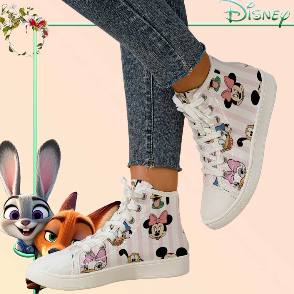fficially Licensed Disney Mick - Canvas Sneaker High 评论和价格