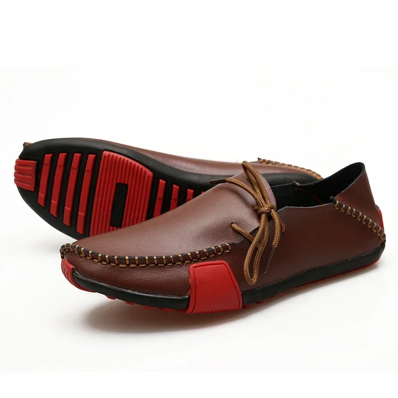 Men Shoes Leather Casual 2025  - Boat Shoe Leather 评论和价格