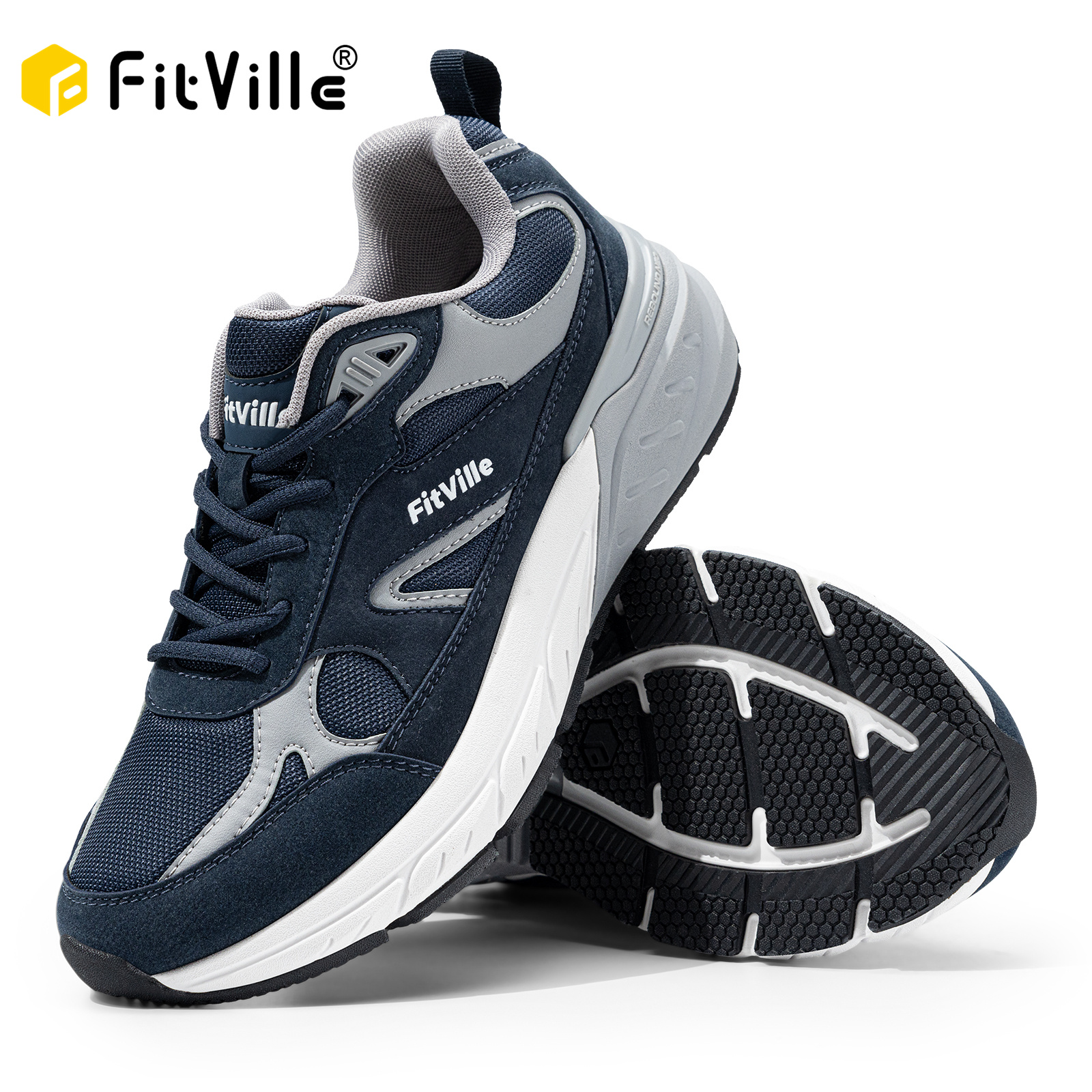 FitVille Newest Walking Shoes  - Men'S Shoes For Wide Feet 评论和价格